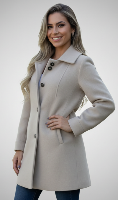 Modavera - Elegant Wool Coat