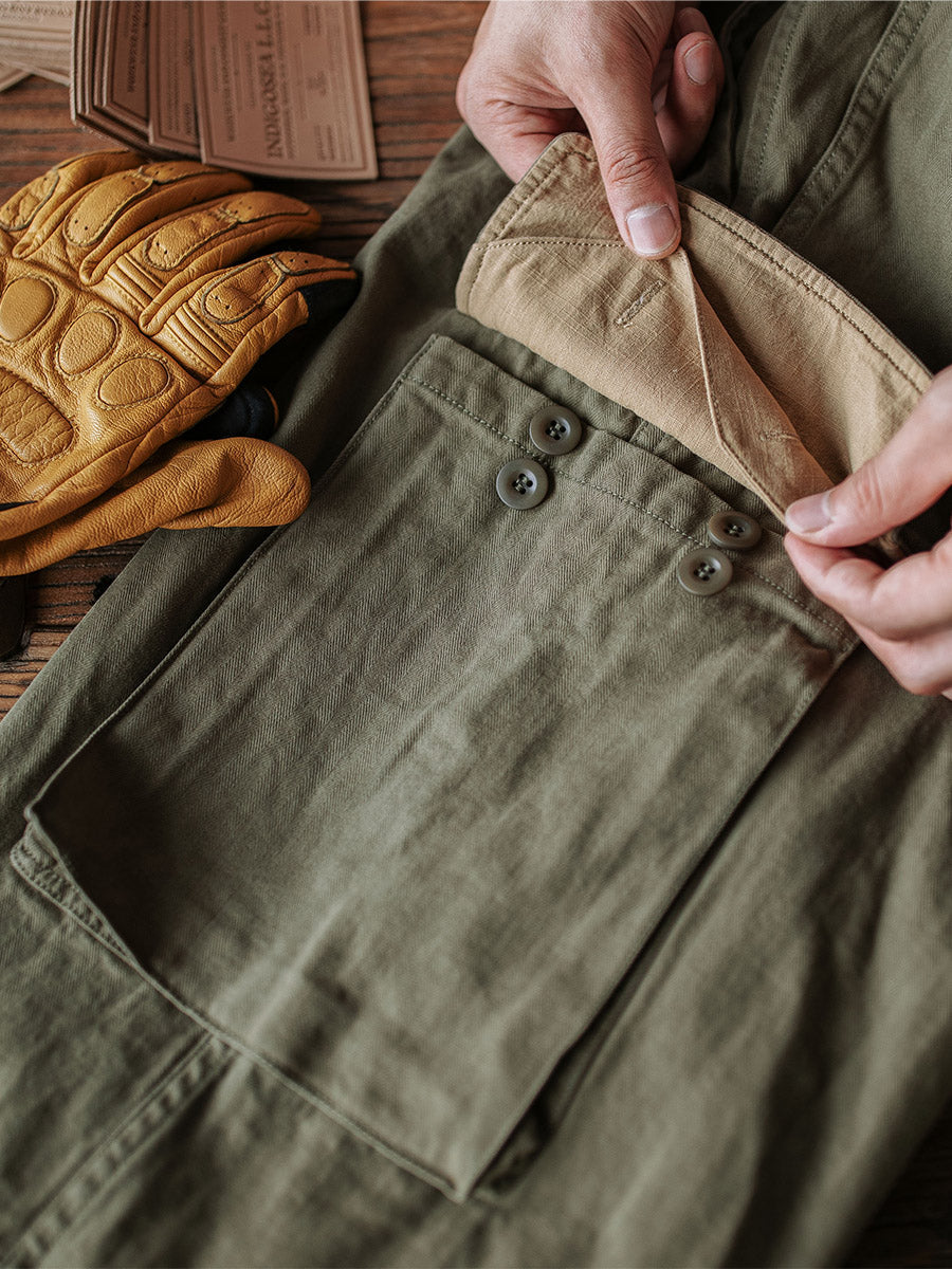 FRENCH ARMY M-47 HBT TROUSERS