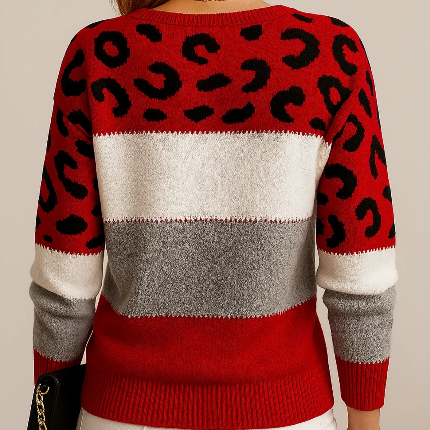 VELORA LEOPARD LUXE SWEATER