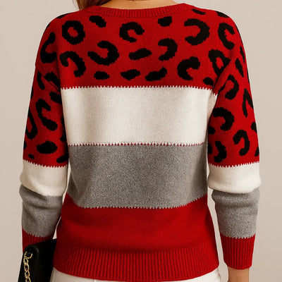 VELORA LEOPARD LUXE SWEATER