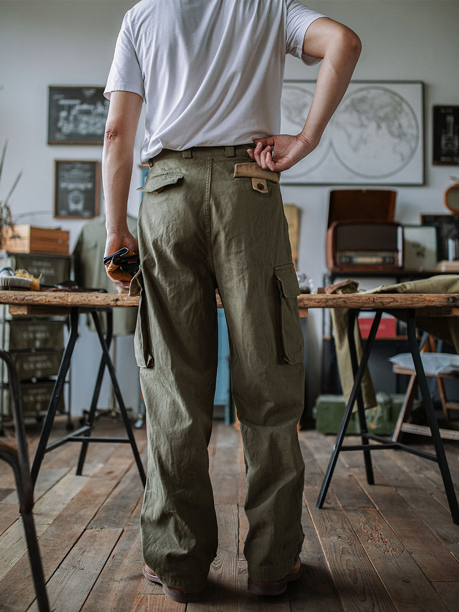 FRENCH ARMY M-47 HBT TROUSERS