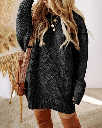 JUNO CABLE-KNIT JUMPER DRESS