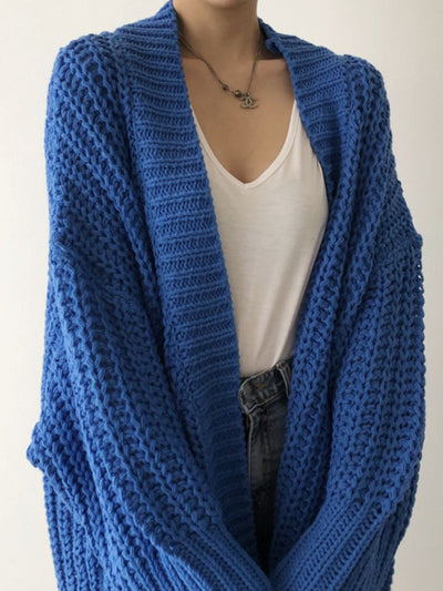 Oversized Split Knit Outerwear