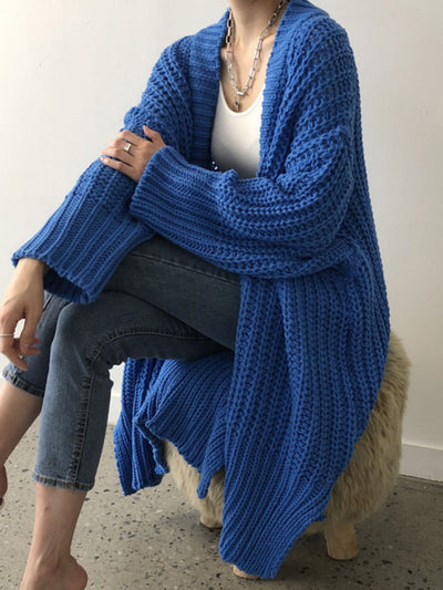 Oversized Split Knit Outerwear