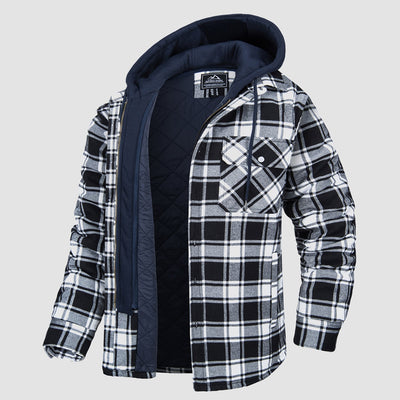 HARRY JACKET | FLANNEL WITH REMOVABLE HOOD