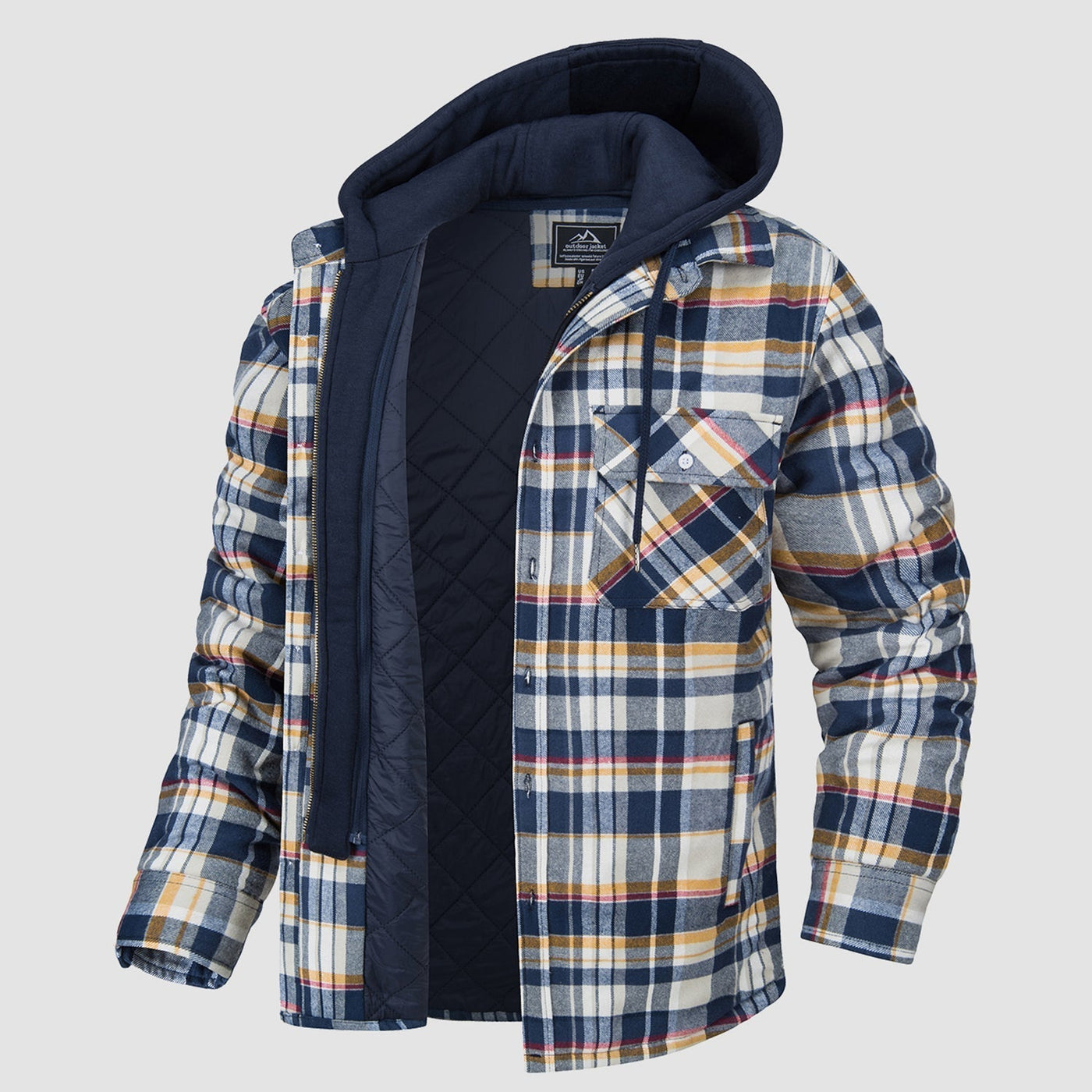 HARRY JACKET | FLANNEL WITH REMOVABLE HOOD