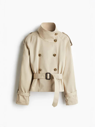 Adele Cropped Trench Coat