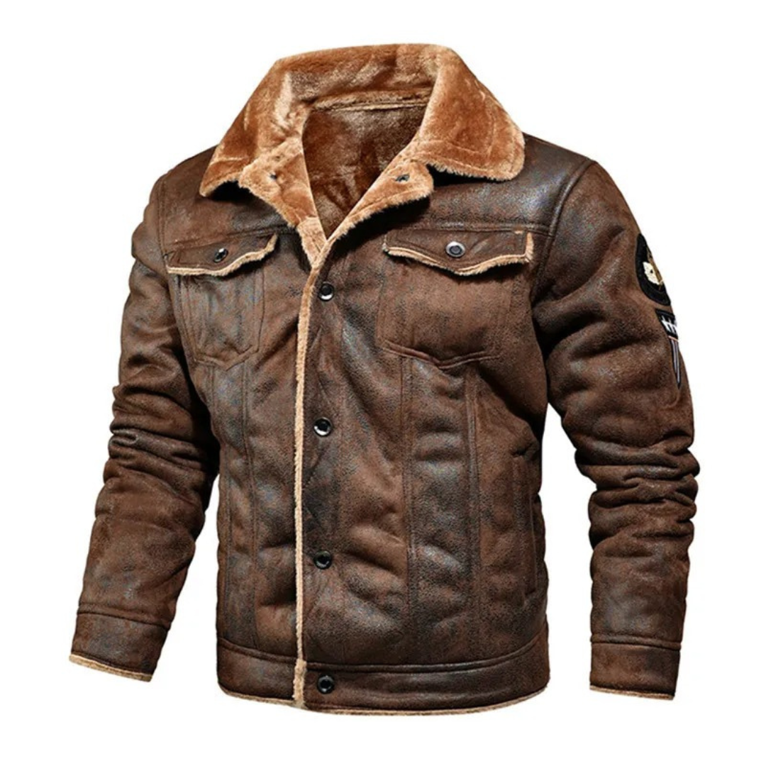 Noxar | Warm and Versatile Leather Jacket