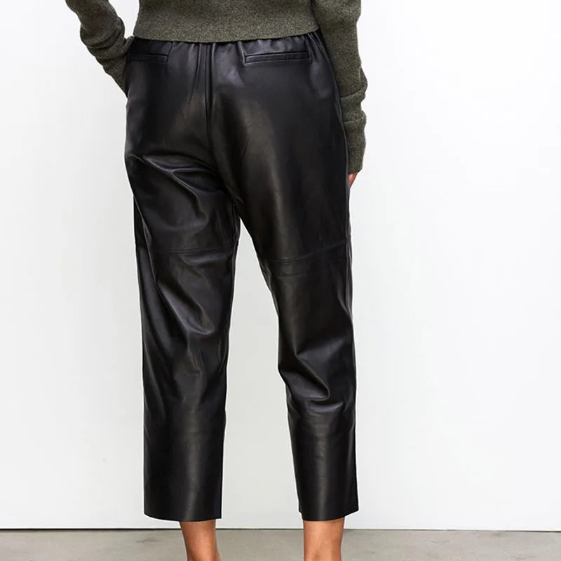 NERISSE LEATHER TROUSERS