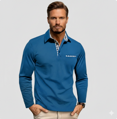 CALVERTON LONG-SLEEVE POLO