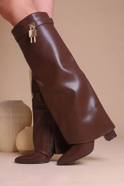 Amara Boots with Lock Detail