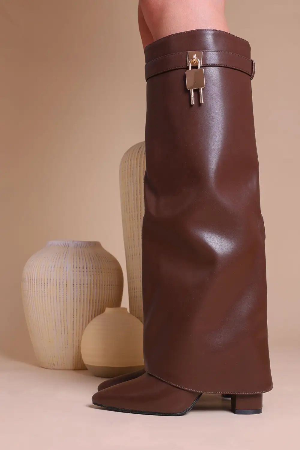 Amara Boots with Lock Detail