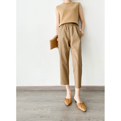 NERISSE LEATHER TROUSERS