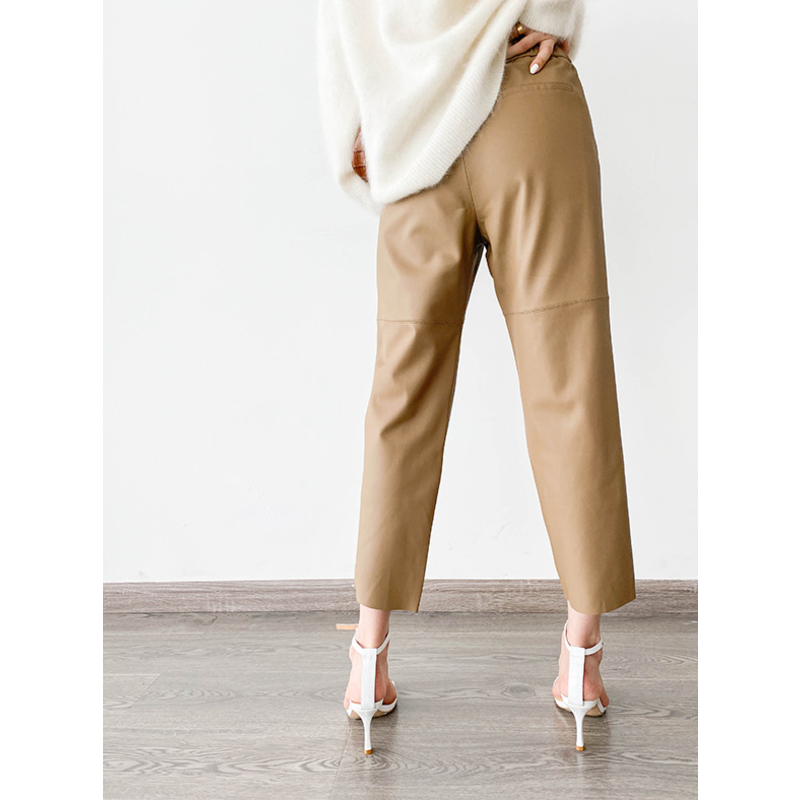 NERISSE LEATHER TROUSERS