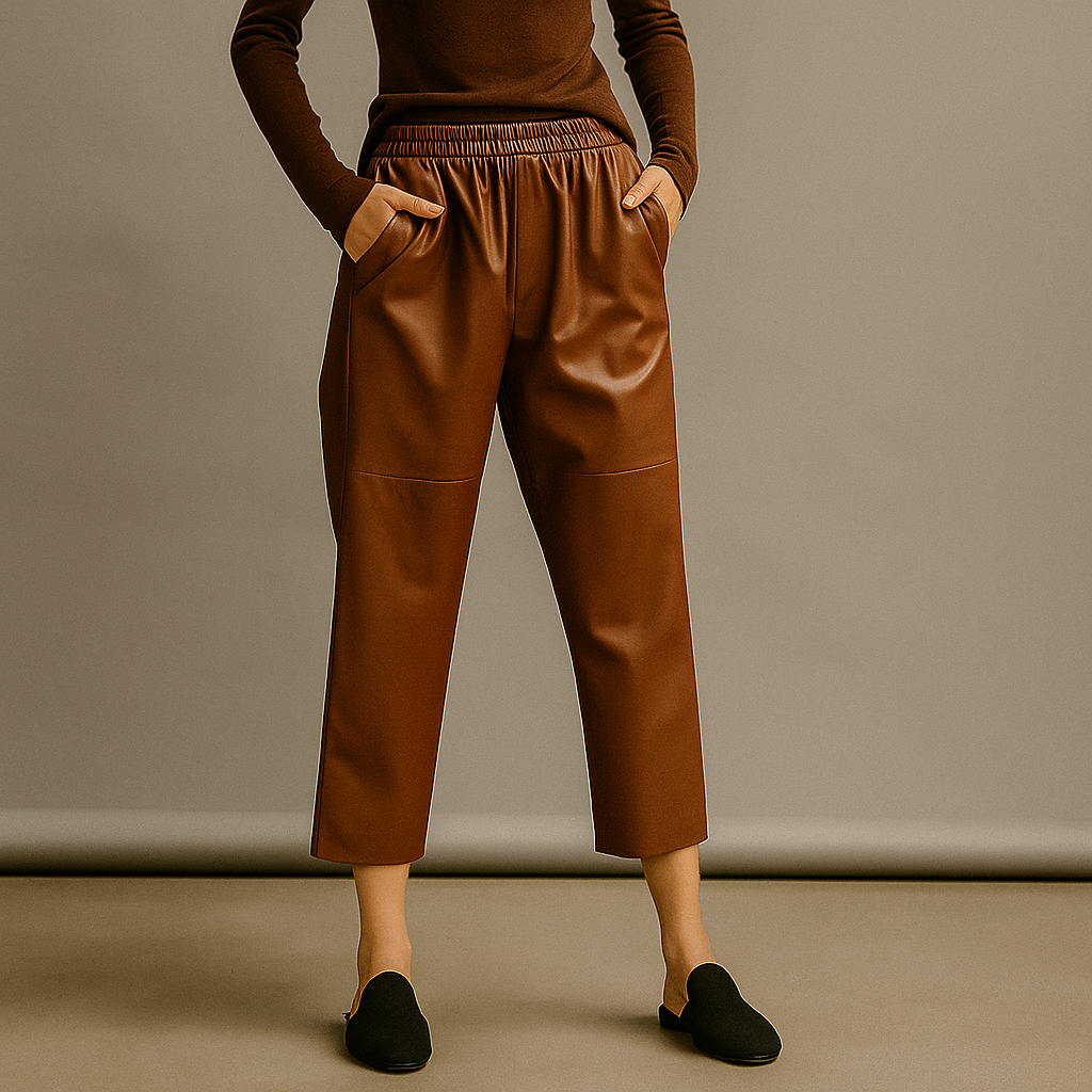 NERISSE LEATHER TROUSERS