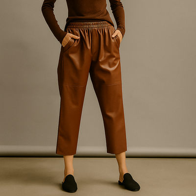 NERISSE LEATHER TROUSERS