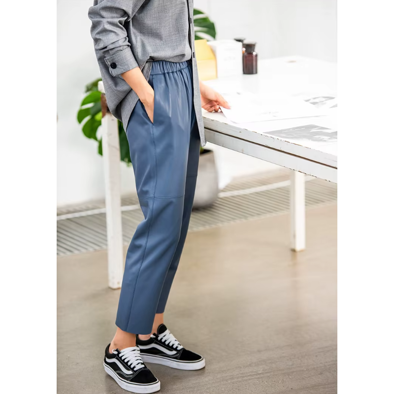 NERISSE LEATHER TROUSERS